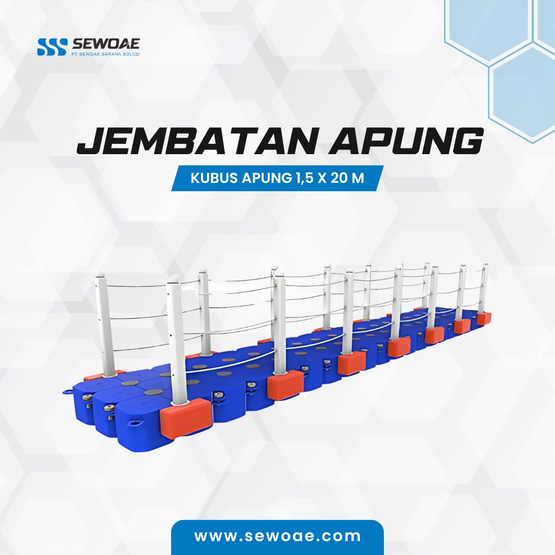 Jembatan Apung Type Kubus Apung 1.5 x 20 m